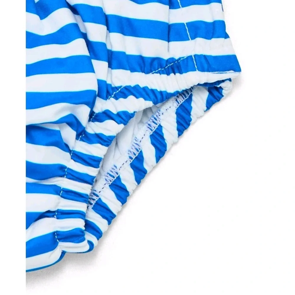 Baby boys girls Wonder Nation swim diaper cover size 0-3 month blue white stripe